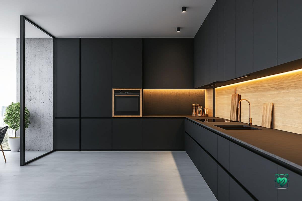 Schwarze Küche Matt: Eleganter Trend für Ihr Zuhause