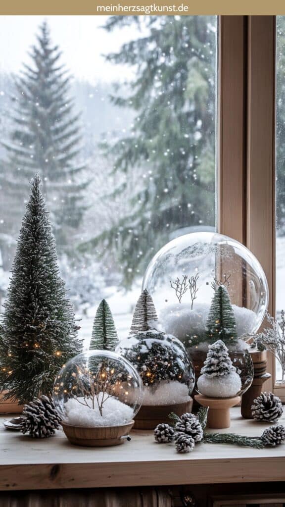 Wunderschne Fensterdeko Weihnachten Ideen Bild