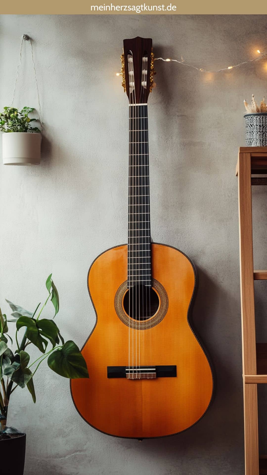 Gitarre als Wandgestaltung