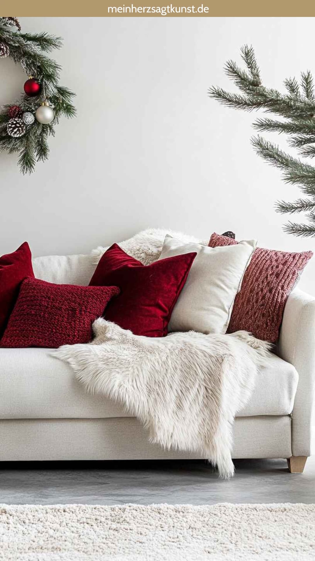 Kuschelige Textilien für die Übergang Deko nach Weihnachten