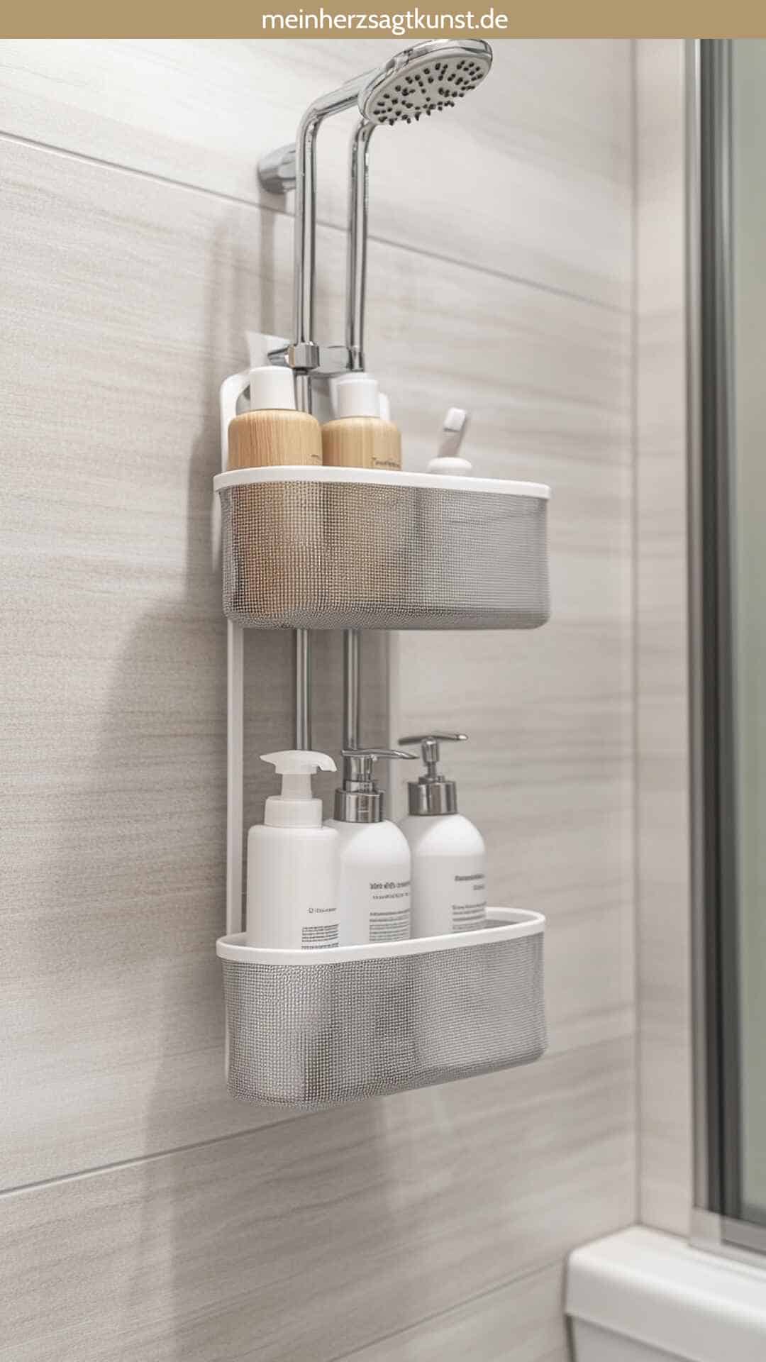 Badezimmer Accessoires Duschablage einhängen praktisch modern