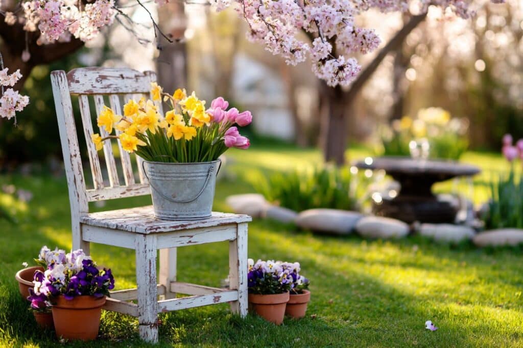 Frühlingsdeko im Garten: 9 kreative Ideen