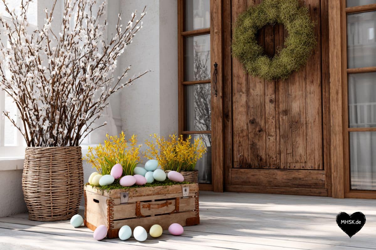 Osterdeko im Eingangsbereich: 9 kreative Ideen für einen festlichen Empfang