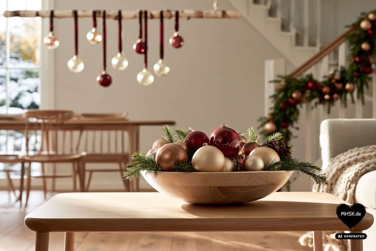 Weihnachtsdeko mit Christbaumkugeln: 10 wundervolle Ideen für Ihr Zuhause